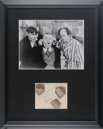 Lot #997 Three Stooges Signatures - Image 1
