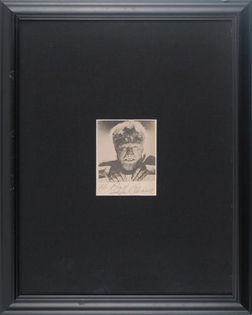 Lot #947 Lon Chaney, Jr: The Wolf Man signs his rare in-character photo - Image 2