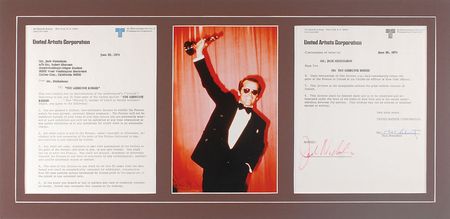 Lot #1077 Jack Nicholson Signed Document - Image 1
