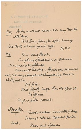 Lot #359 William Osler Medical Record - Image 2