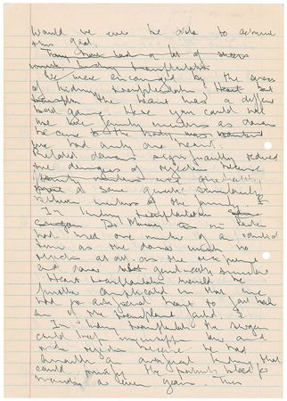 Lot #307 Christiaan Barnard Signed Manuscript - Image 3