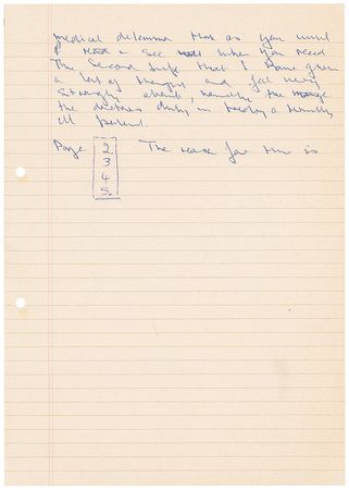Lot #307 Christiaan Barnard Signed Manuscript - Image 4