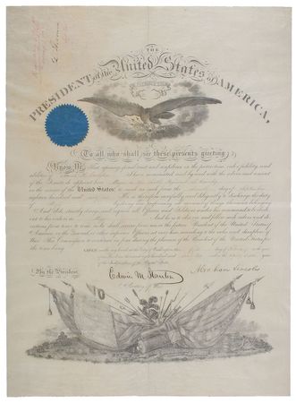 Lot #36 Abraham Lincoln: Ideal Civil War appointment for a distinguished soldier of the American West - Image 1