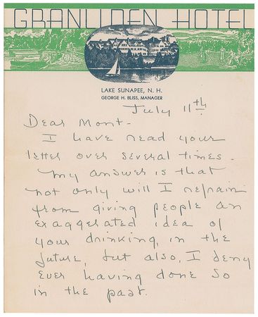 Lot #851 Cole Porter Handwritten Letter Signed - Image 1