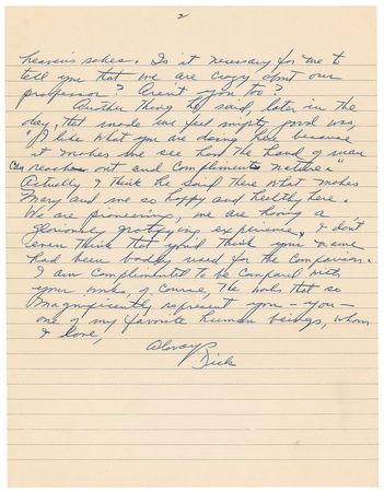 Lot #920 Richard Rodgers Handwritten Letter Signed - Image 2