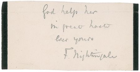 Lot #357 Florence Nightingale Signature - Image 1
