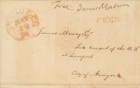 Lot #9 James Madison Free Frank - Image 2