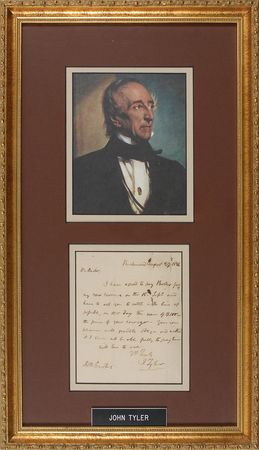 Lot #22 John Tyler Handwritten Letter Signed - Image 1