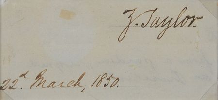 Lot #29 Zachary Taylor Signature - Image 2