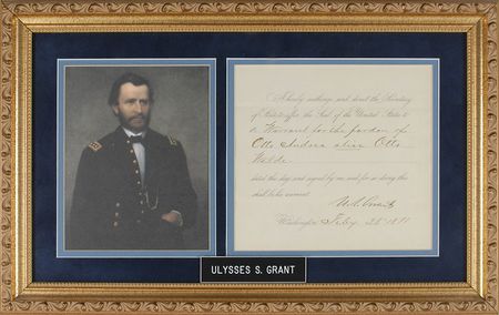Lot #44 U. S. Grant Signed Document - Image 1