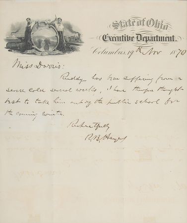 Lot #48 Rutherford B. Hayes Handwritten Letter Signed - Image 2