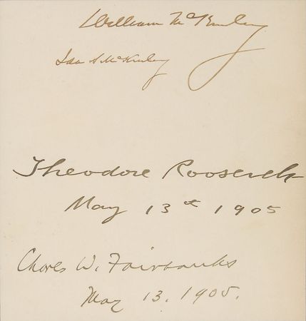 Lot #52 William McKinley and Theodore Roosevelt Signature - Image 2