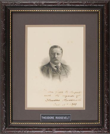 Lot #53 Theodore Roosevelt Engraving - Image 1