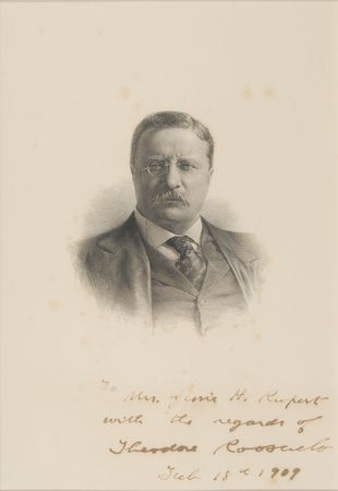 Lot #53 Theodore Roosevelt Engraving - Image 2
