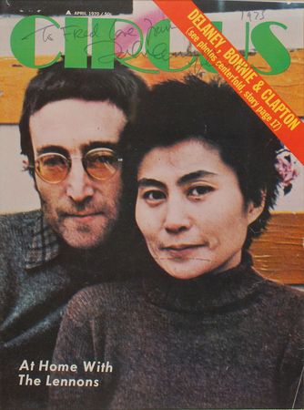 Lot #821 Beatles: John Lennon and Yoko Ono Magazine Cover - Image 1