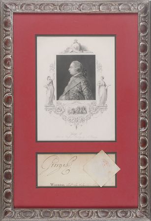 Lot #336 King George III Signature - Image 1