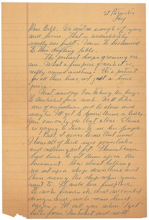Lot #679 John Steinbeck: “I’ve got my first act of Cannery Row and now go in to the second act” - Image 1