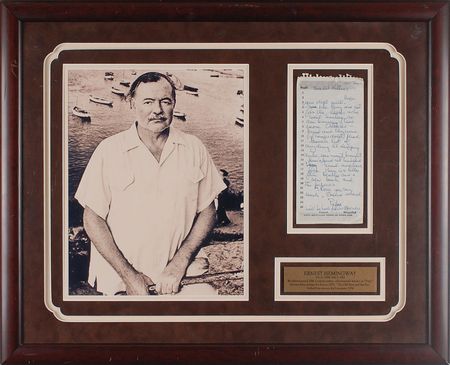 Lot #644 Ernest Hemingway Handwritten Letter Signed - Image 1
