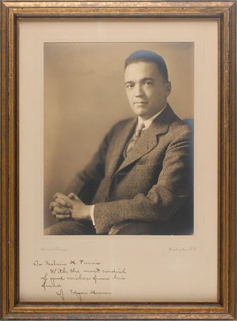 Lot #182 J. Edgar Hoover: Inscribed by the FBI director to his top agent - Image 1