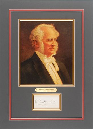 Lot #392 Cornelius Vanderbilt Signature - Image 1