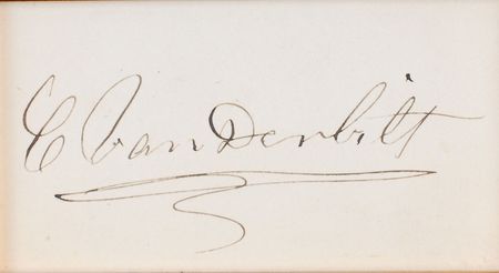 Lot #392 Cornelius Vanderbilt Signature - Image 2