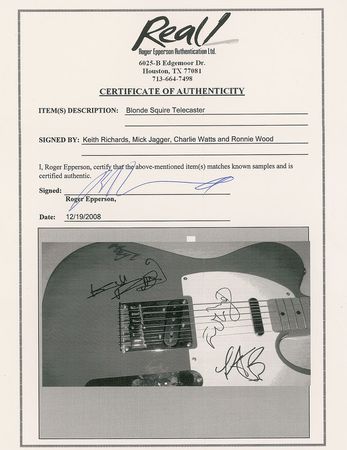 Lot #856 Rolling Stones: Exceptional signed Telecaster - Image 3