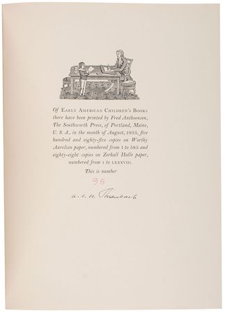 Lot #734 A. S. W. Rosenbach - Image 1
