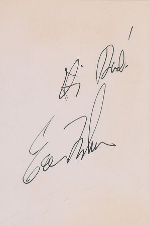 Lot #1095 Elizabeth Taylor and Eddie Fisher Signatures - Image 1
