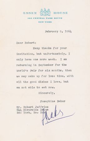 Lot #1010 Josephine Baker - Image 1