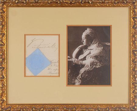 Lot #371 Queen Victoria Signature - Image 1
