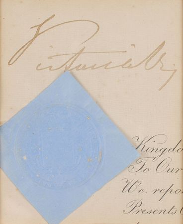 Lot #371 Queen Victoria Signature - Image 2