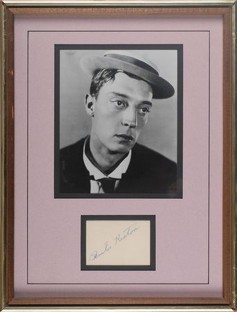 Lot #1054 Buster Keaton Signature - Image 1