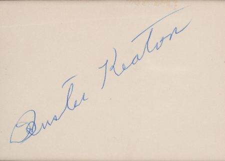 Lot #1054 Buster Keaton Signature - Image 2
