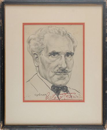 Lot #803 Arturo Toscanini Sketch - Image 1