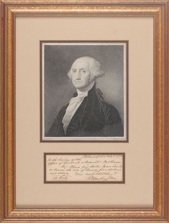 Lot #197 Joseph Cosey: George Washington Cosey Forgery - Image 1