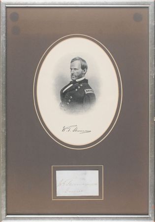 Lot #455 William T. Sherman Signature - Image 1