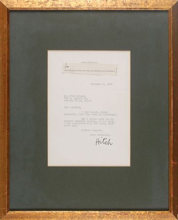 Lot #961 Alfred Hitchcock Typed Letter Signed - Image 2