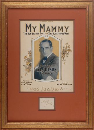 Lot #1052 Al Jolson Signature - Image 1