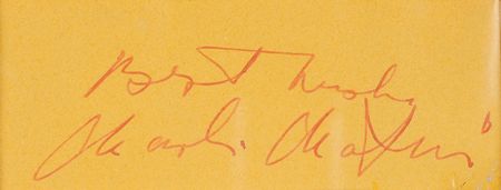 Lot #949 Charlie Chaplin Signature - Image 2