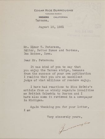 Lot #616 Edgar Rice Burroughs - Image 2