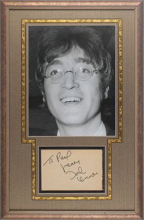 Lot #819 Beatles: John Lennon Signature - Image 1