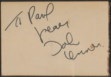 Lot #819 Beatles: John Lennon Signature - Image 2