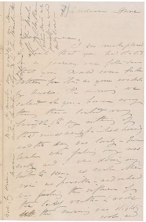 Lot #33 Jane Pierce Handwritten Letter Signed