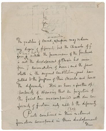 Lot #210 Charles Bell Handwritten Manuscript - Image 1
