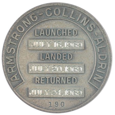 Lot #8062 Dave Scott’s Apollo 11 Flown Robbins Medal - Image 2