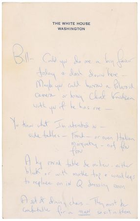 Lot #8005 Jacqueline Kennedy White House Restoration Archive - Image 2
