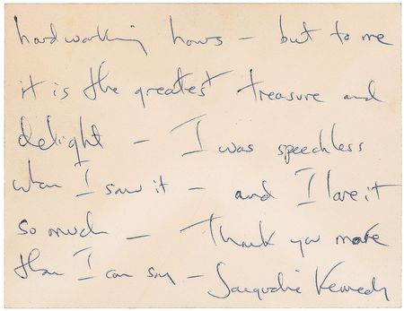Lot #8005 Jacqueline Kennedy White House Restoration Archive - Image 16