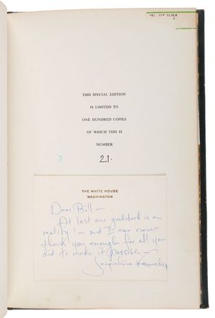 Lot #8005 Jacqueline Kennedy White House Restoration Archive - Image 21