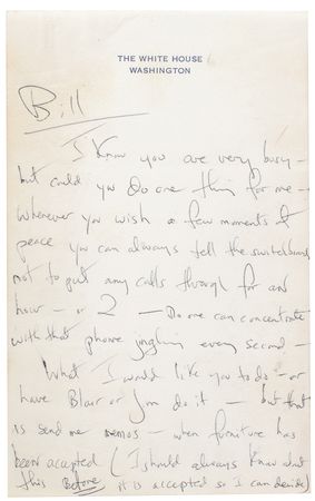 Lot #8005 Jacqueline Kennedy White House Restoration Archive - Image 25