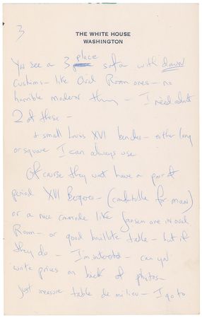 Lot #8005 Jacqueline Kennedy White House Restoration Archive - Image 4